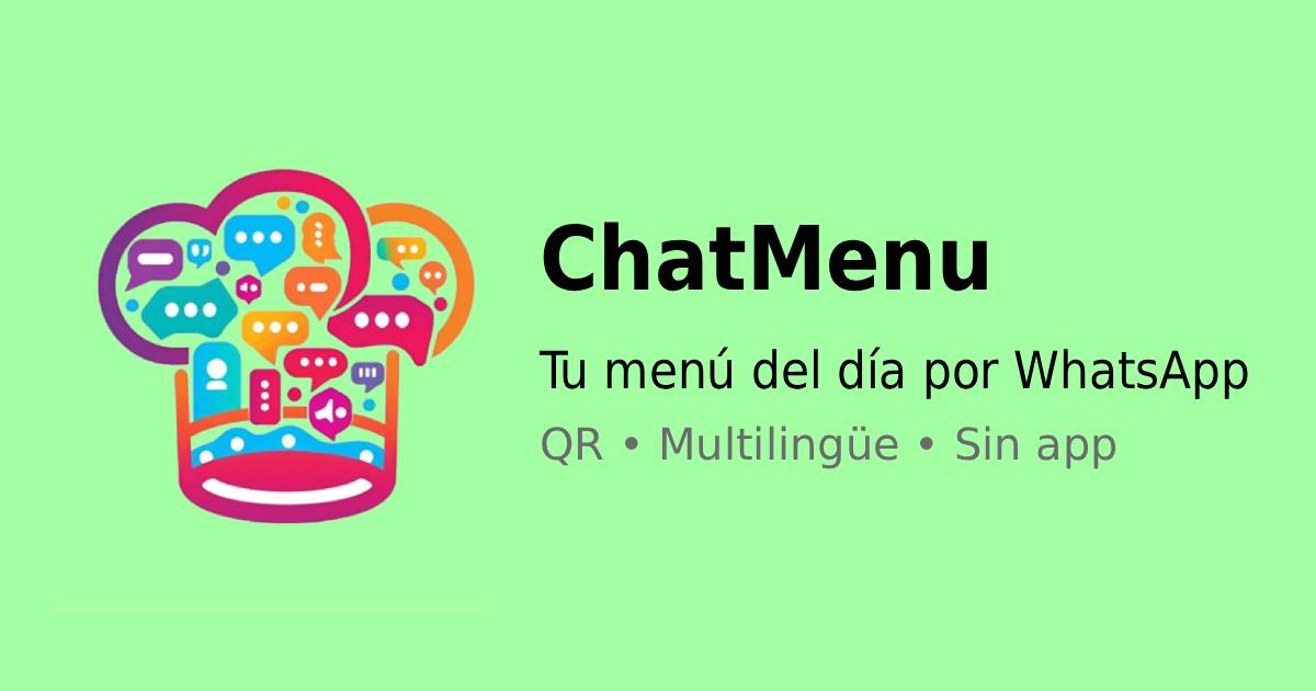 ChatMenu - Menú del día automático por WhatsApp